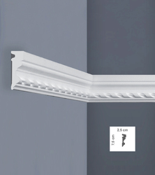 Потолочный плинтус Bovelacci X81 (2,5 x 7,5 x 200cm)